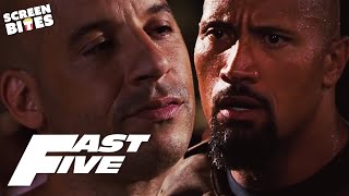 The Rock and Vin Diesels Furious Confrontation  Hobbs VS Toretto  Fast Five 2011  Screen Bites [upl. by Ynaitirb]