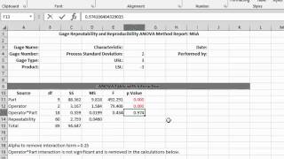 ANOVA Gage RampR with SPC for Excel [upl. by Eadwina]