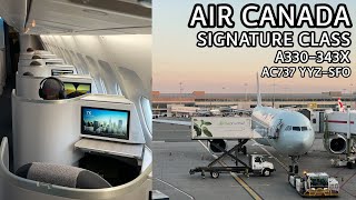 Air Canada Signature Class A330 Business Class Review [upl. by Ogait]