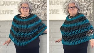 PERFECT GIFT PONCHO  FREE CROCHET PATTERN [upl. by Rachel]