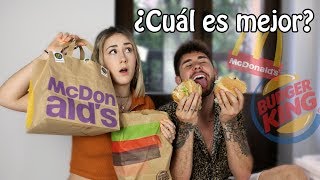 McDonalds VS Burger King ¿CUÁL SABE MEJOR  Hermanos Jaso [upl. by Stedmann]