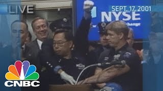 Reopening the NYSE after 911  Archives  CNBC [upl. by Ellainad]