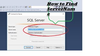 Connect SQL Server to Database Engine How to Find SQL Server Name  Fix the SQL server name error [upl. by Tucky890]