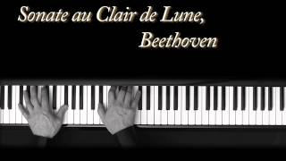 Au Clair de Lune  Beethoven  Piano  Moonlight Sonata  Op27 No2 [upl. by Monteith]