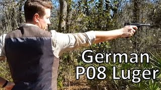 German P08 Luger Shooting [upl. by Ayyidas]