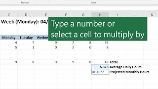 Multiplication in Microsoft Excel [upl. by Einiffit]