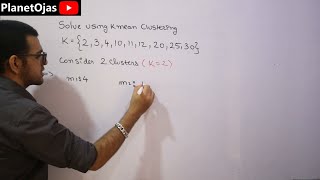 K mean clustering algorithm  Solved problem [upl. by Tony851]