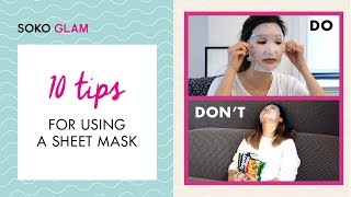 10 Tips for Using A Sheet Mask  Soko Glam [upl. by Horter]