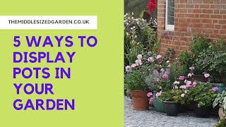 How to display garden pots in your garden terrace or patio [upl. by Atteval]