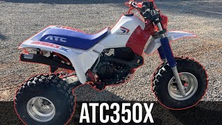 Honda ATC350X Restoration  Test Ride [upl. by Harris]