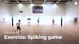 Exercise spiking game  Volleyball [upl. by Egiedan97]