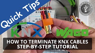 How to terminate KNX Cables into an electrical panel [upl. by Bergmann]