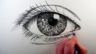 How To Draw A Realistic Eye Narrated Step by Step [upl. by Lorianna]