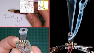 4 Test Zerstörung eines 78xxSpannungsreglers [upl. by Eboj442]