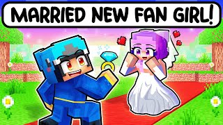 Omz MARRIED A NEW CRAZY FAN GIRL in Minecraft [upl. by Adiol]