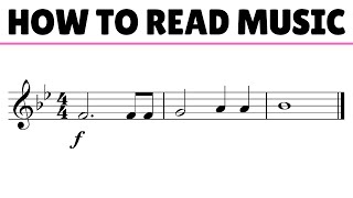 Learn To Read Music In 5 Mins Beginner Saxophone Lesson [upl. by Purington]