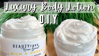 How to Make Homemade Body Moisturizer  Beginner DIY LUXURY Body Lotion [upl. by Ojaras]