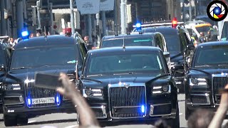 Russian President Vladimir Putins Motorcade Arrives in Geneva to meet Joe Biden [upl. by Christian]