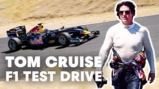 Tom Cruise test drives Red Bull Racing F1 car [upl. by Angele707]