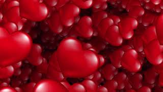 Moving Red Love Hearts Animation Background [upl. by Crifasi]