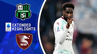 Sassuolo vs Salernitana  Extended Highlights  Serie A  CBS Sports Golazo [upl. by Stevie]