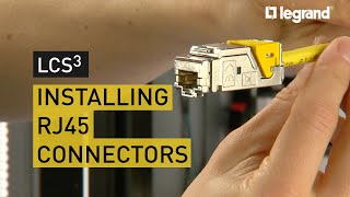 LCS3  How to install RJ45 connectors [upl. by Scheider]