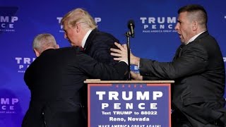 Donald Trump rushed off stage during rally in Nevada [upl. by Yren]