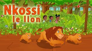 Nkossi le lion  Comptine congolaise pour enfant avec paroles [upl. by Jacy378]