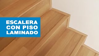 ¿Cómo revestir una escalera con piso laminado [upl. by Suravart]