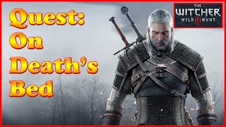 Witcher 3  On Deaths Bed  Drowner Brain Celandine  Quest [upl. by Labina]