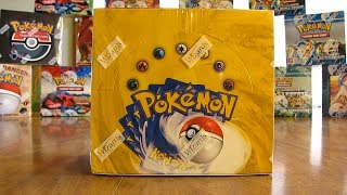 Pokemon Base Set Booster Box Opening Pt 1 [upl. by Elehcim]