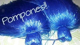 DIY Pompones de rafia [upl. by Nerha]