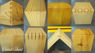 Simple wood corner joints  Woodworking joints  Ahşap birleştirme teknikleri [upl. by Adnilreh]