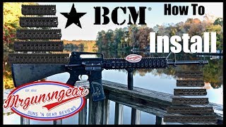 How To Install Bravo Company QRF amp MCMR AR15 Handguards [upl. by Ferdinande]