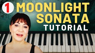 BEETHOVEN MOONLIGHT SONATA TUTORIAL PART 1  The Piano Keys [upl. by Calvin]