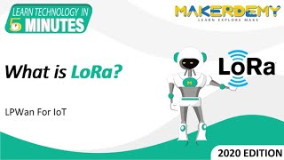 What is LoRa 2020  Learn Technology in 5 Minutes [upl. by Auqinat687]