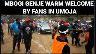 See mbogi genje fans give Mbogi genje a warm welcome in Umoja 😳 [upl. by Eelyam411]