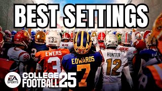 Best Visual amp Gameplay Settings College Football 25 [upl. by Jerad]