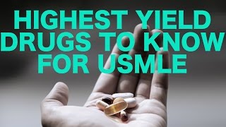 Highest Yield Drugs for USMLE [upl. by Hare]