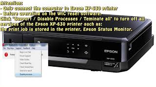 Reset Epson XP 630 Waste Ink Pad Counter [upl. by Leontine106]