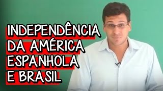 INDEPENDÊNCIA DA AMÉRICA ESPANHOLA E BRASIL  HISTÓRIA  DESCOMPLICA [upl. by Hcahsem]