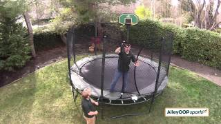 Safety Enclosure Installation Part 2 JumpSport amp AlleyOOP Sports Trampolines [upl. by Zora]