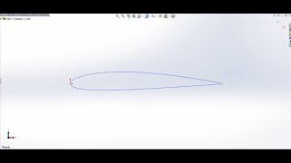 How to insert NACA Airfoil coordinate in SolidWorks [upl. by Arimaj]