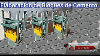 👉👉Cómo FABRICAR Bloques de Cemento [upl. by Bevus856]