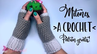 Cómo tejer MITONES en punto medio alto a CROCHET fácil y paso a paso [upl. by Eat765]