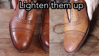 HOW TO LIGHTEN A PAIR OF SHOES [upl. by Labinnah]