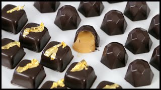 Chocolate Molds  How to Fill and Unmold Chocolates  Soft Caramels [upl. by Sung393]