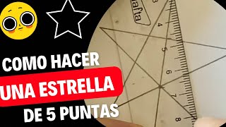 COMO HACER una ESTRELLA de 5 puntas ⭐️ HOW to MAKE a 5 POINT STAR ⭐️ [upl. by Elleivap]