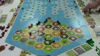 Catan All 4 Expansions Game part 1 [upl. by Anelim]