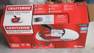 Replacing Garage Door Opener Craftsman Unit [upl. by Burra87]